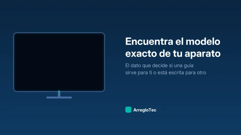 Ilustración de la etiqueta de identificación en la parte trasera de un aparato electrónico