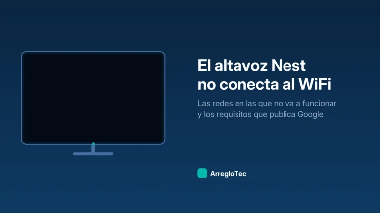 Ilustración de un altavoz inteligente que no consigue conectarse a la red WiFi