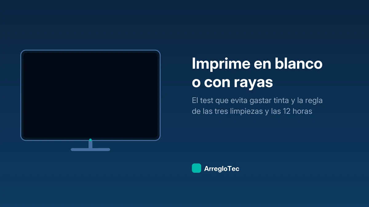 La impresora imprime en blanco o con rayas: limpieza de cabezales