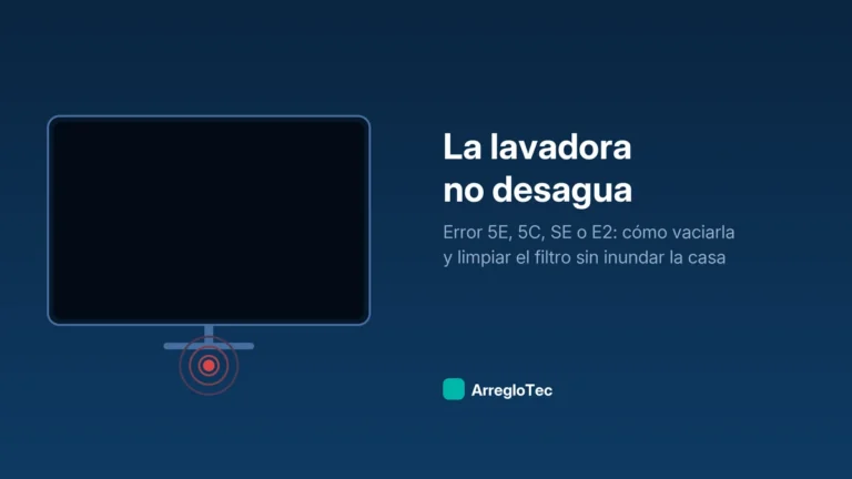 Ilustración de una lavadora de carga frontal con el tambor lleno de agua