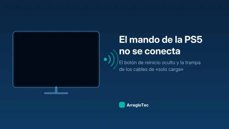 Ilustración de un mando de consola con la barra luminosa parpadeando
