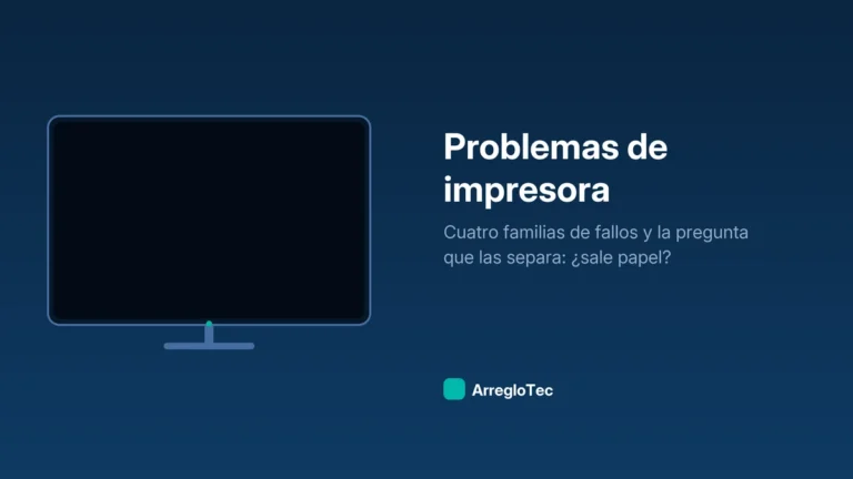 Ilustración de una impresora con una hoja a medio salir