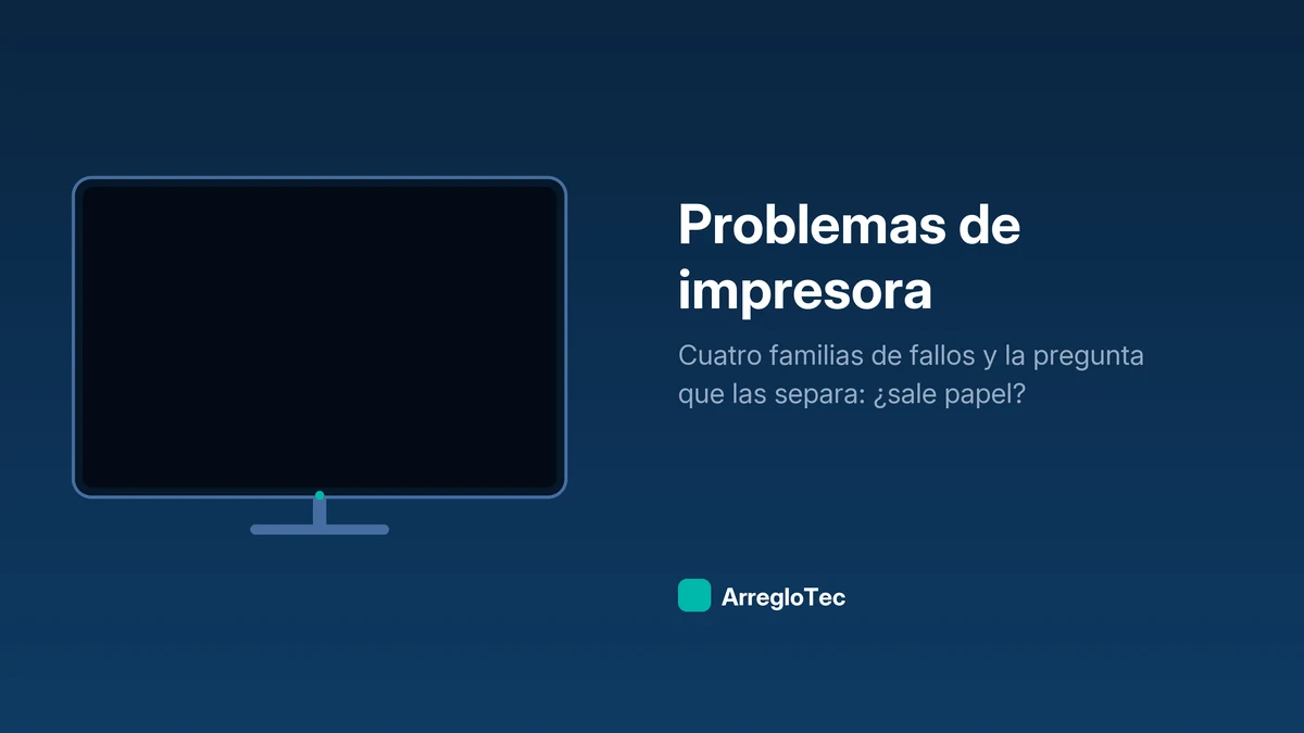 Problemas de impresora: guía de diagnóstico por síntoma
