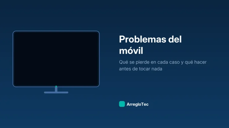 Ilustración de un teléfono móvil con la pantalla apagada